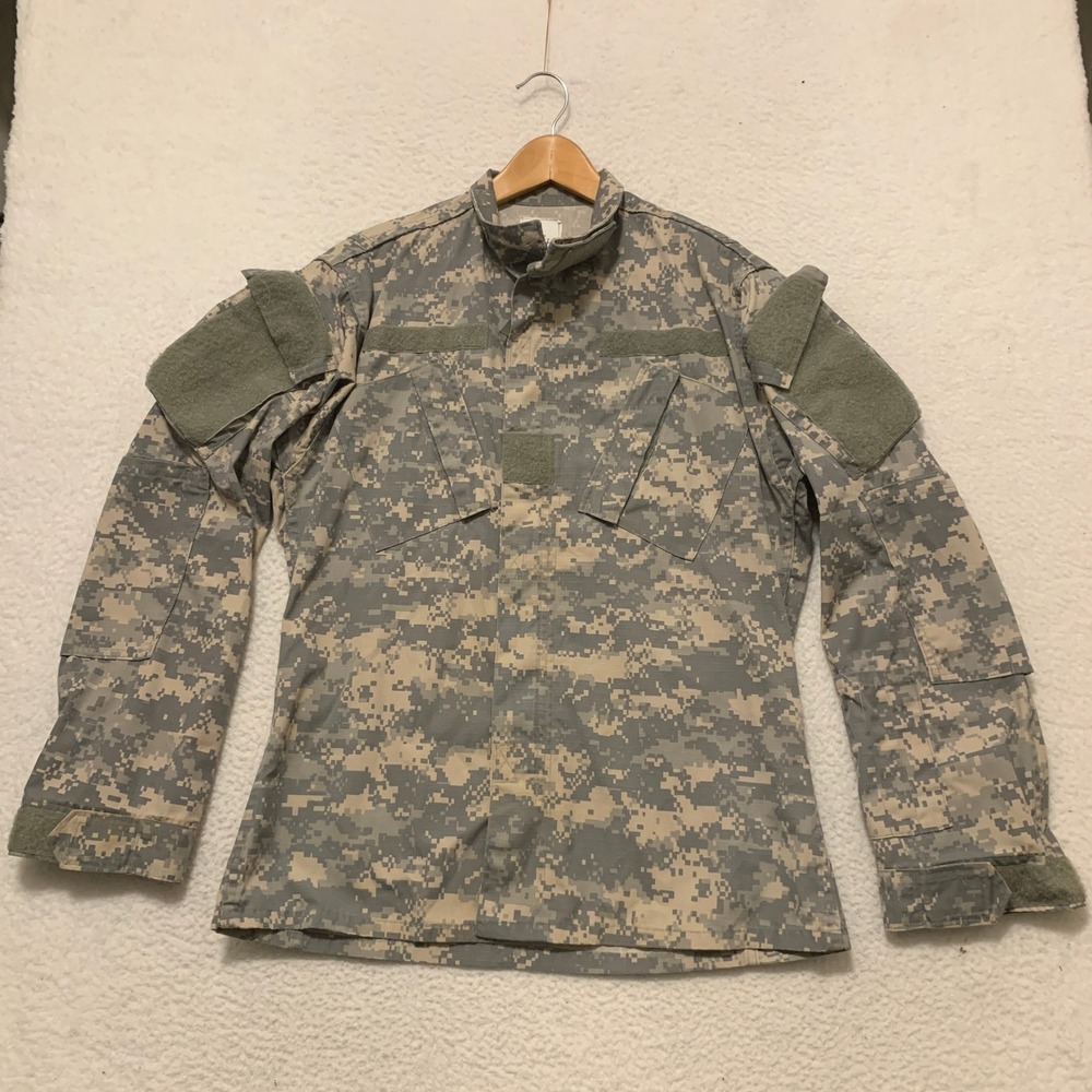 Propper ACU Digital Camo Army Combat Uniform Ripstop Jacket Mens Small Long